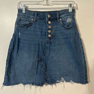 Maurices Denim Button Up Skirt Womens 2
